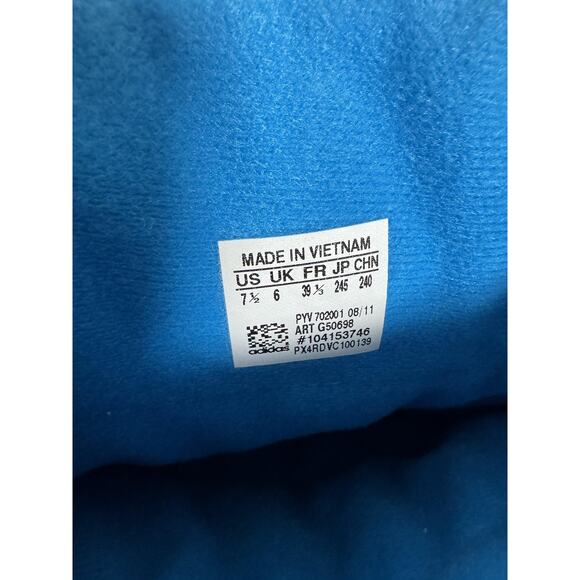 Adidas Originals Boots Womens Size 7.5 Blue Snow Fleece Lined Lace Up G56948 - Picture 7 of 9